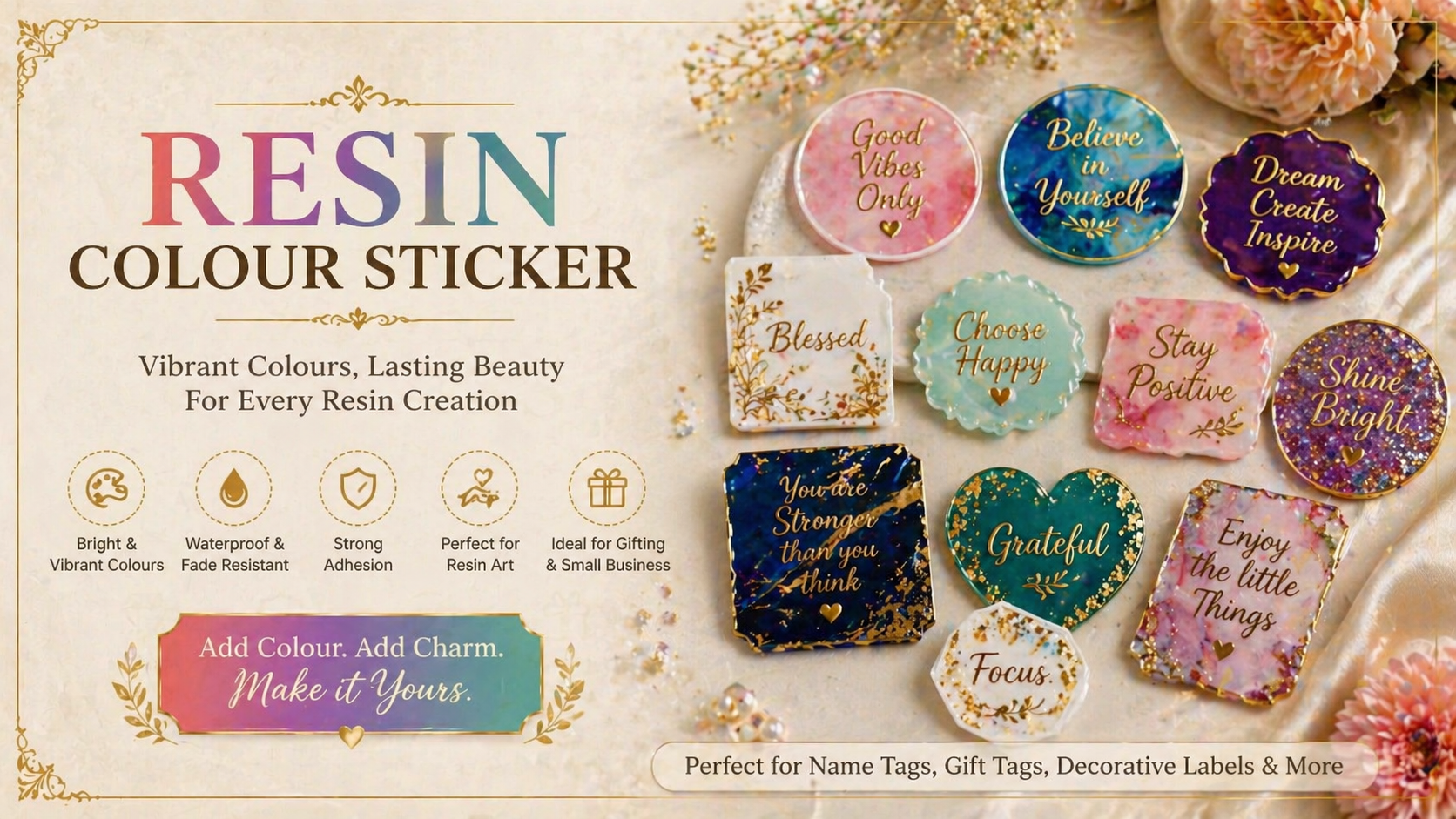 Resin Color Stickers