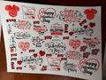 Valentine's Day Resin color sticker