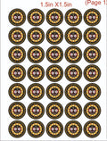 Resin color sticker