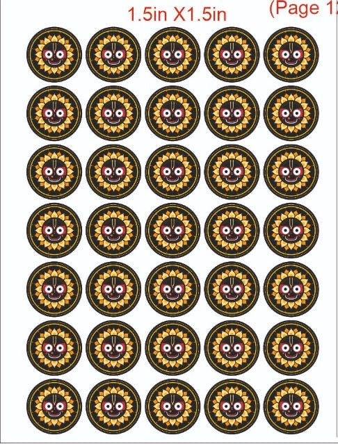 Resin color sticker