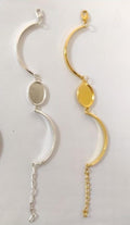 Bracelet base for resin