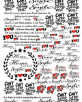 Valentines Resin color sticker