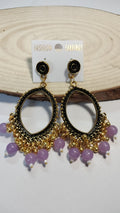 Golden Jhumka With Beads