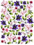 Seamless Floral Pattern Resin color sticker
