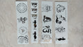 All religion god design Golden Embossed stickers