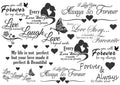 Love Symbols Resin color sticker