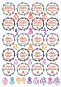 Mantras Resin color sticker