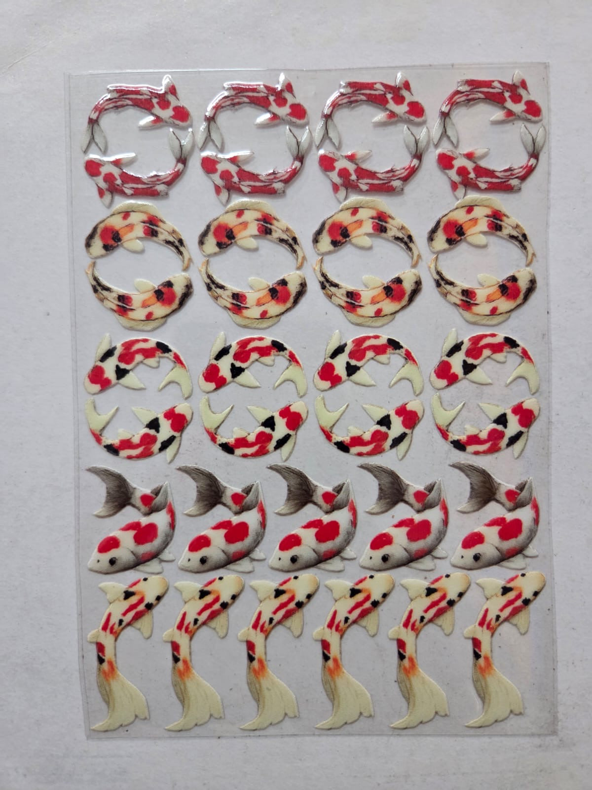 Uv Sticker koi fish