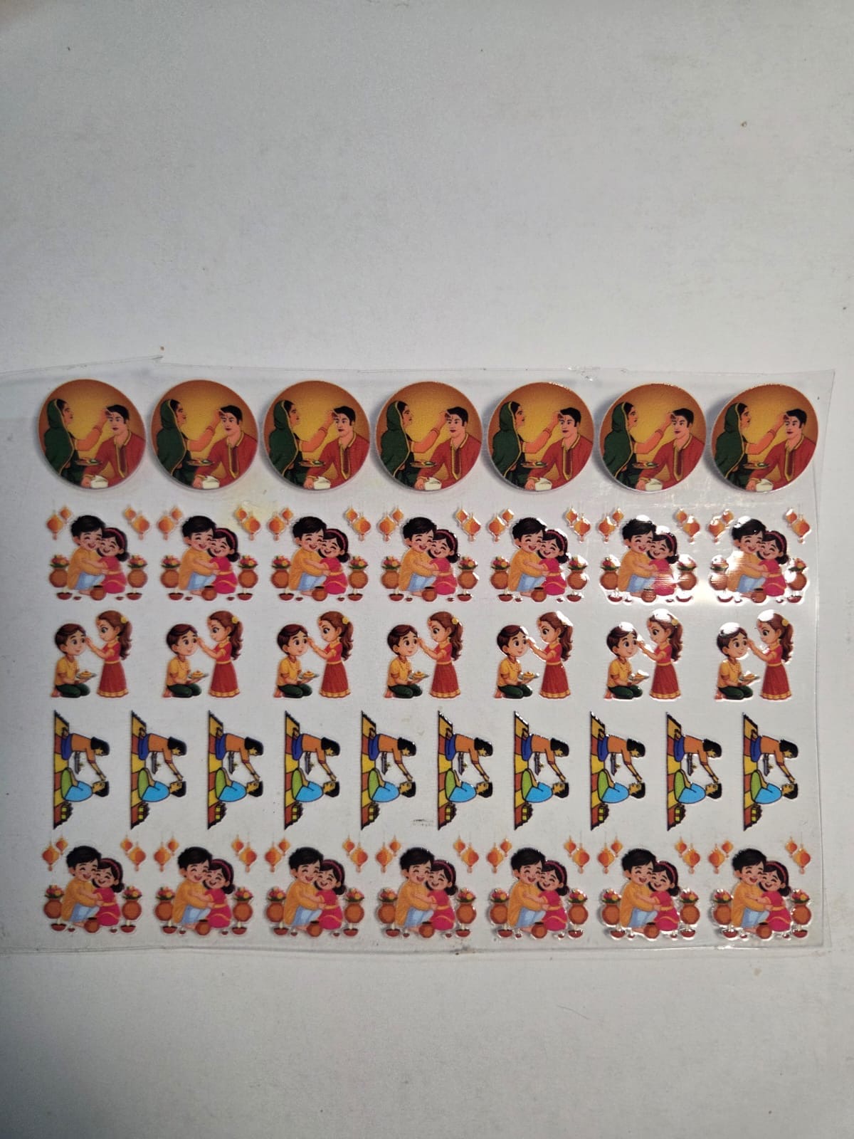 Uv Sticker Rakhi Design