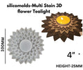 Mandala style  with step t-light mould