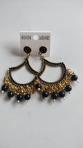 Golden Jhumka With Beads