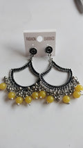 Silver Jhumka With Beads