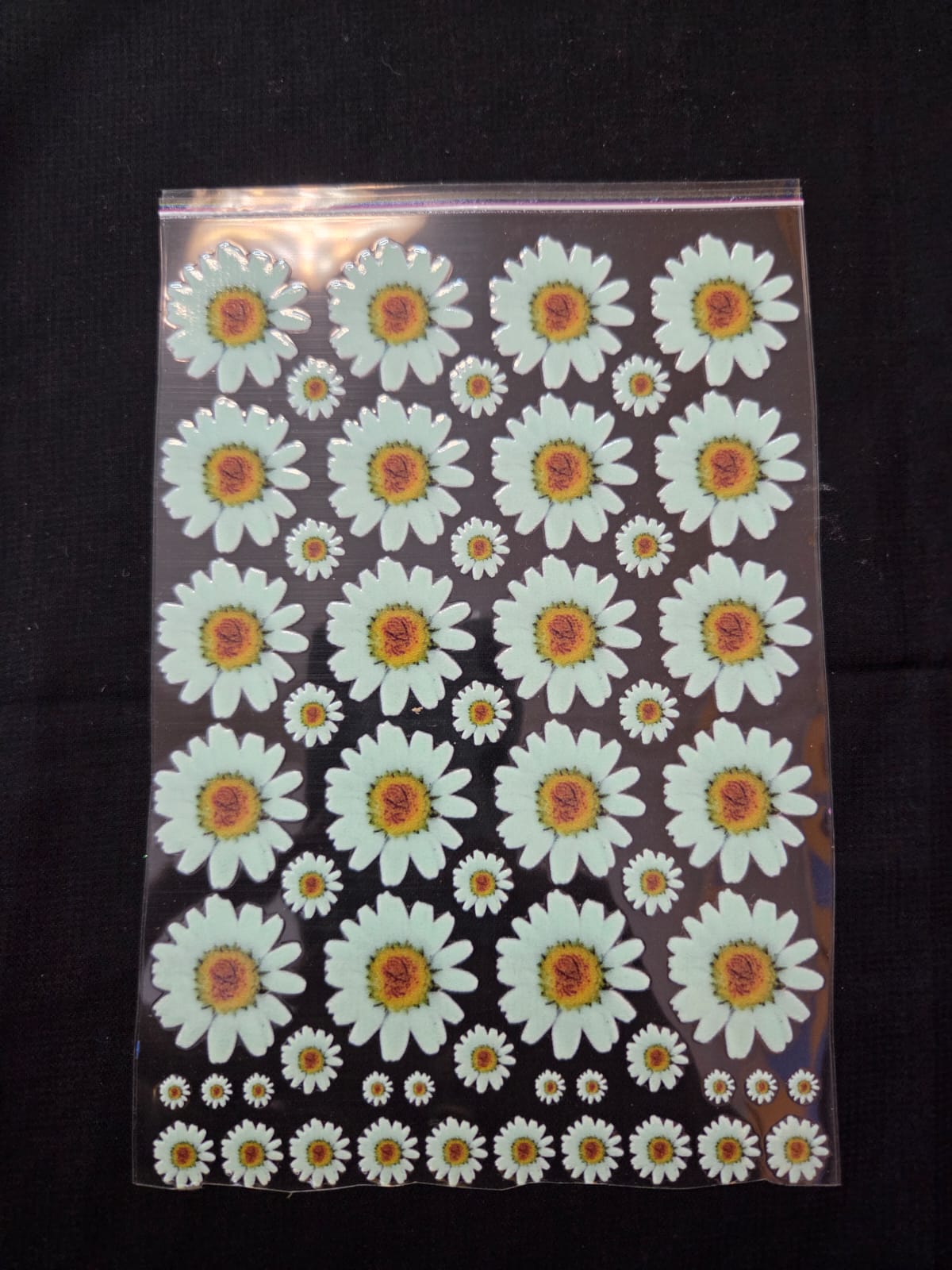 Uv Sticker White Daisy