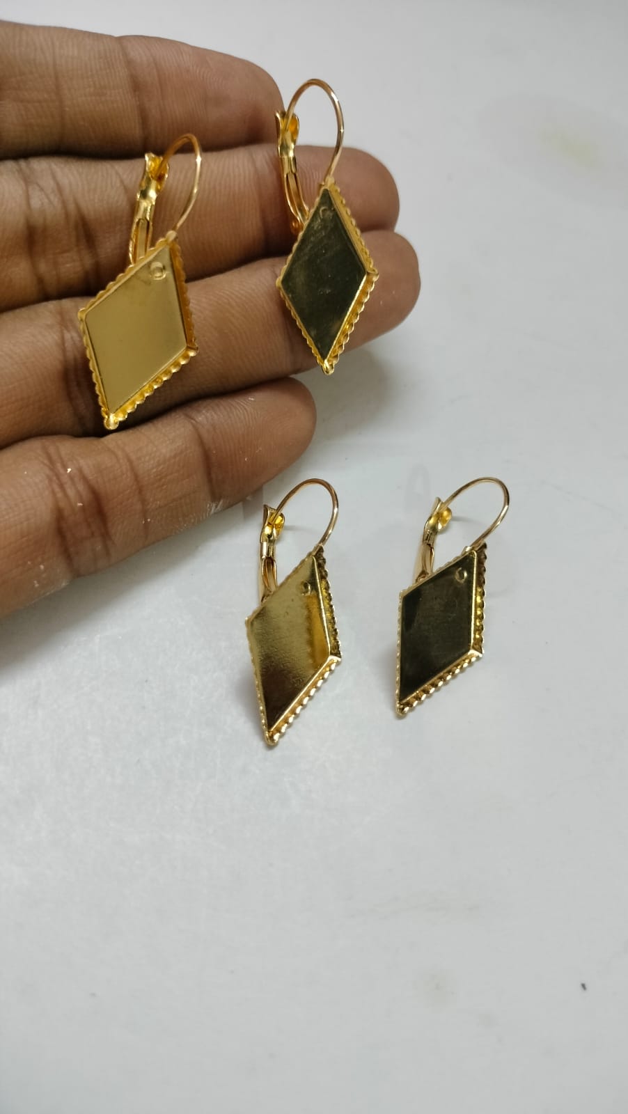Small Earring Base For Resin