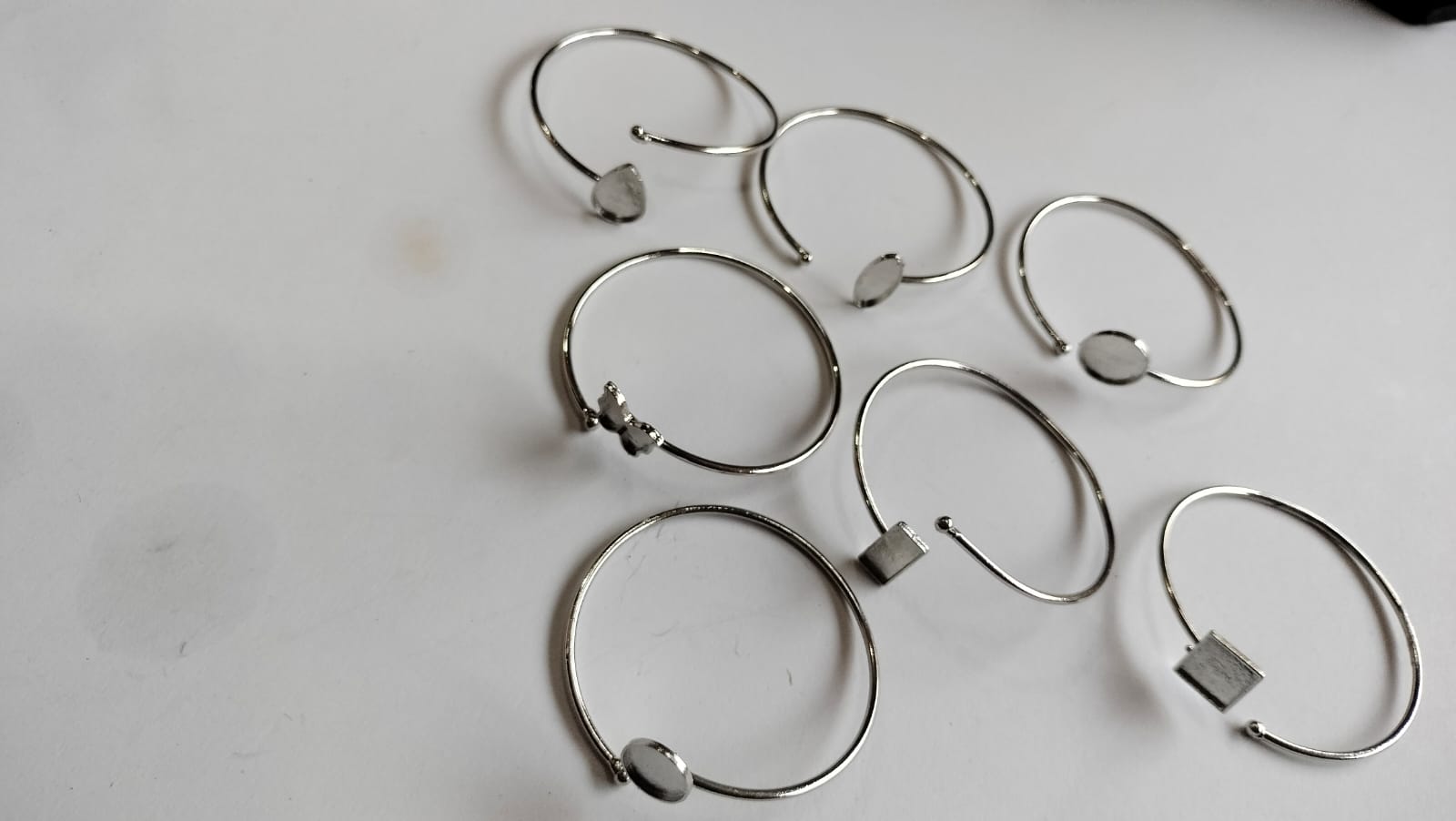Kada Or Bracelet Base For Resin silver