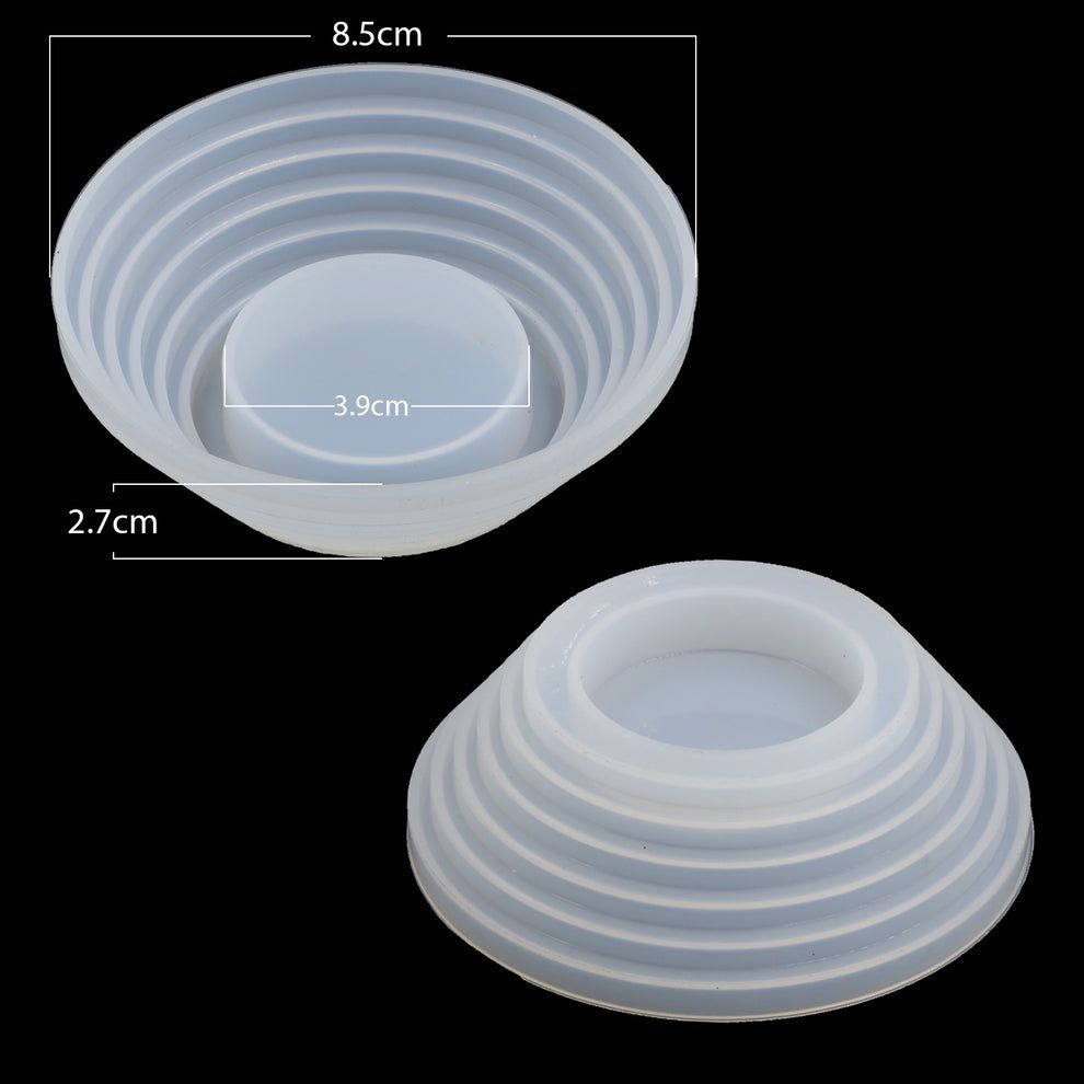 Round with step t-light mould