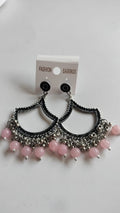 Silver Jhumka With Beads