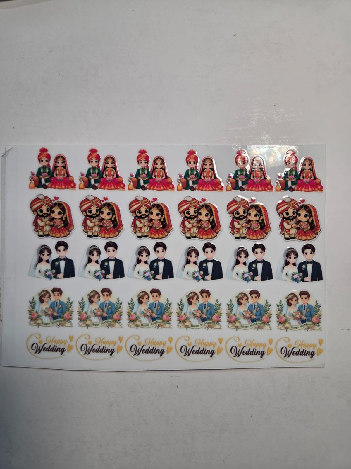 Uv Sticker Dulha Dulhan Design