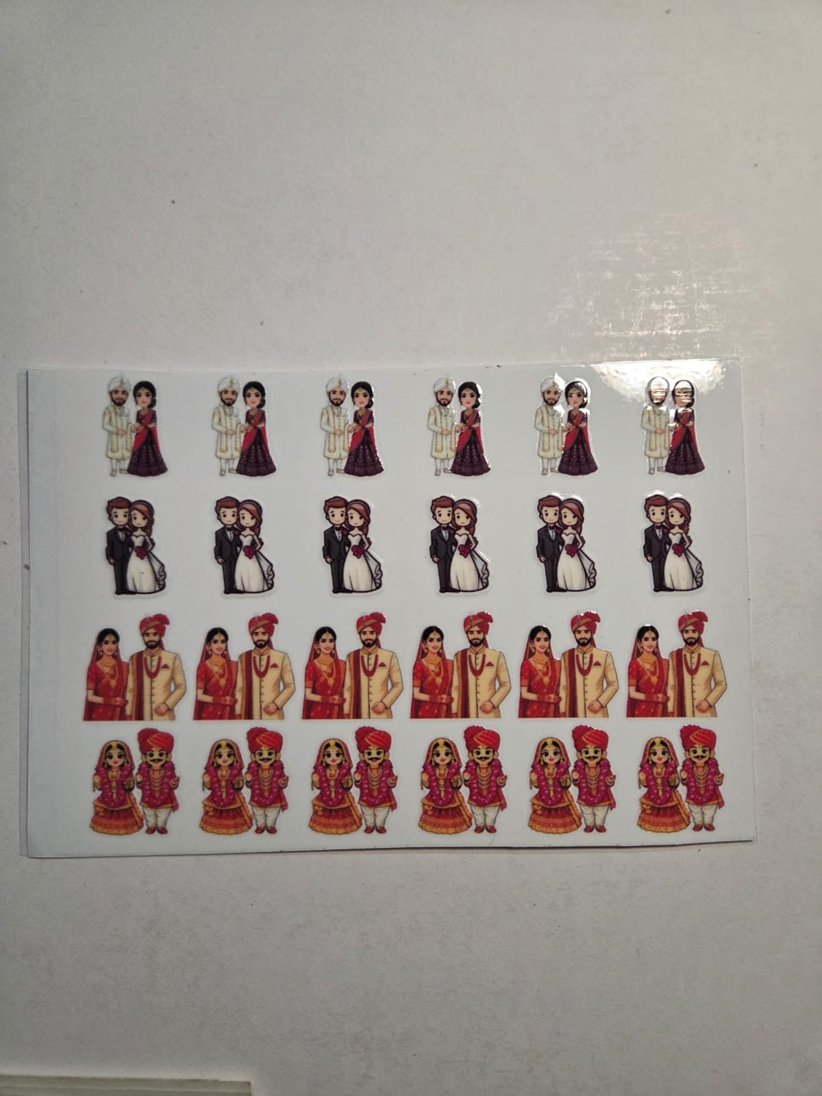 Uv Sticker Dulha Dulhan Design