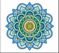 Mandala design color sticker