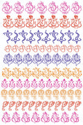 Set Of Lord Ganesha Resin color sticker