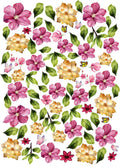 Bouquet Spring Flowers Resin color sticker