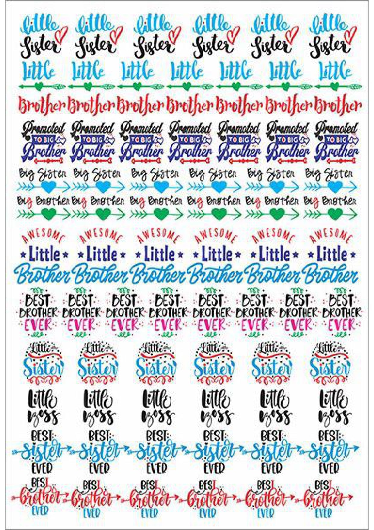Resin Color Stickers - Rakhi design Sheet