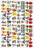 Resin Color Stickers -Rakhi design Sheet