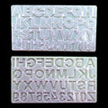 Back pour with hole alphabet Silicon Mould