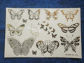 Butterfly Golden Embossed Stickers
