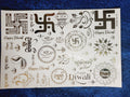 Diwali Golden Embossed Stickers