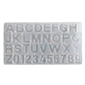 Front Pour with Hole Alphabet Silicon Mould