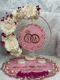 Personalized Floral Engagement Resin Frame