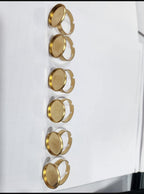 10 pieces round shape ring base for resin
