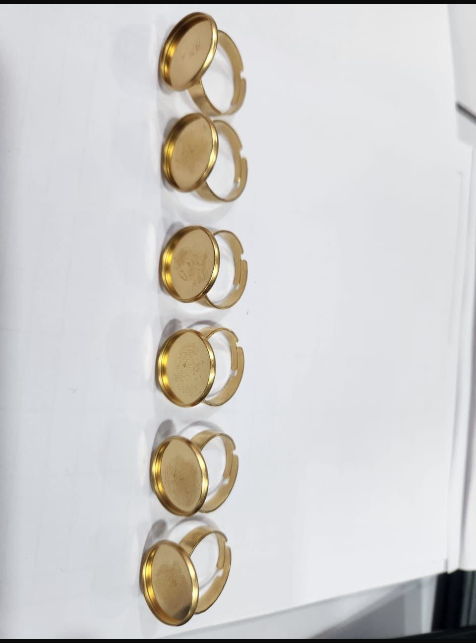10 pieces round shape ring base for resin