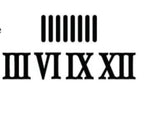 Roman Clock Number Set