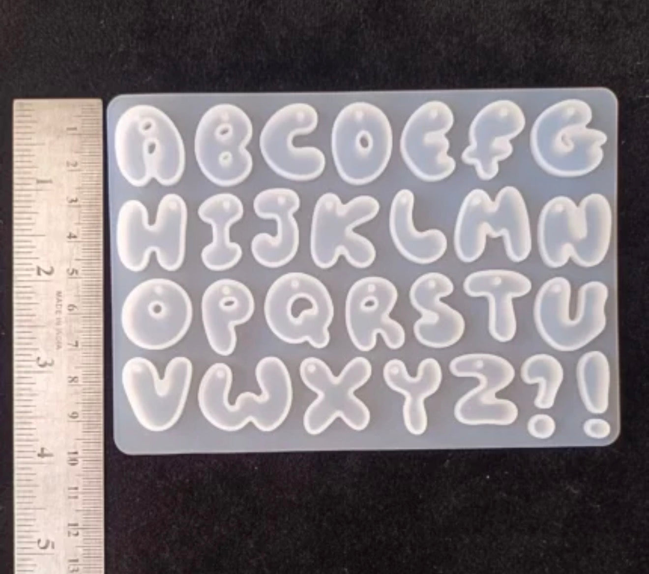 Bubble Shape Alphabet Mould