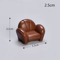 Brown sofa miniature