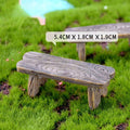 Mini wooden bench miniature