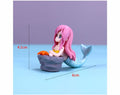 Mermaid lying on stone  miniature