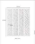 4 in 1 textured   book mark  mould