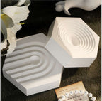Hexagon round pattern jewelry display mould mould
