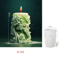 Irregular wave pillar candle Mould [087]