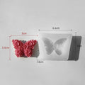 3D Flower Butterfly Candle Mould