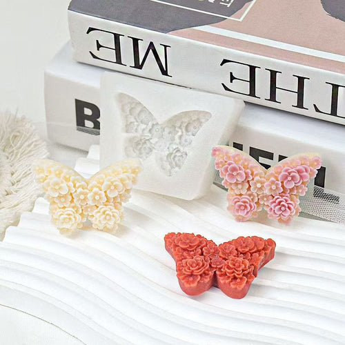 3D Flower Butterfly Candle Mould