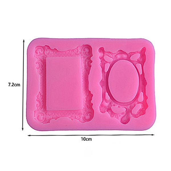Oval And Rectangle Vintage Frame Mould