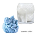 Little  Baby Cupid Slipping Statue Candle Mould [250]