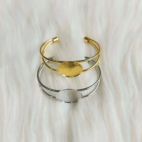 Kada bracelet base for resin