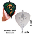 3D Ganesha Leaf Mould