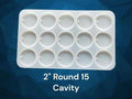 With hole 15 cavity 2 inch round mould